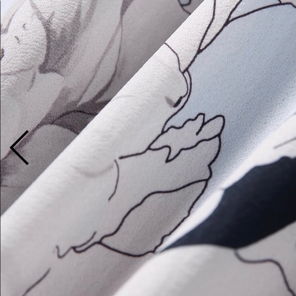 Blue Floral Sleeveless Mini Dress Size M - Picture 6 of 10